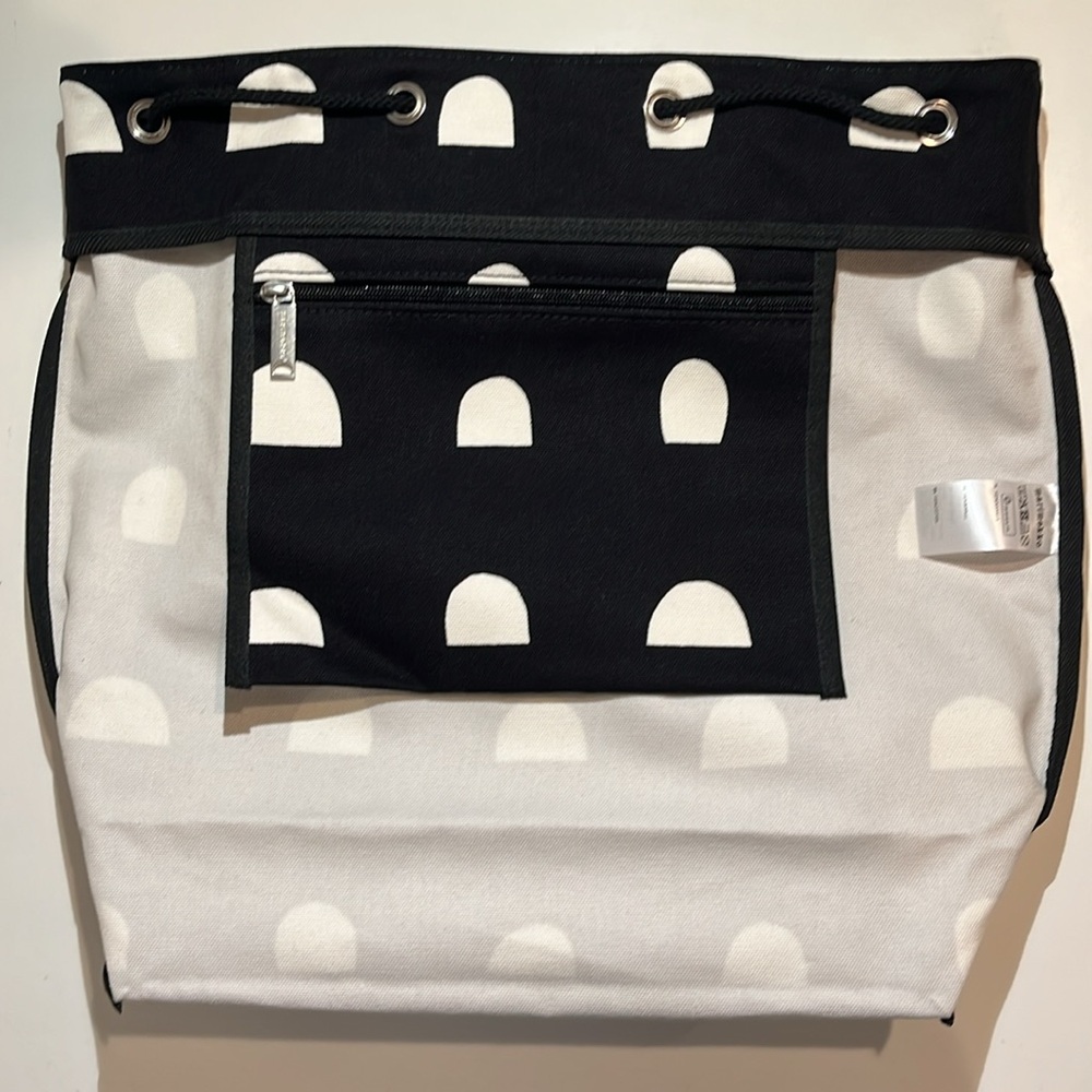 NWT Marimekko Italia Erika Backpack - Black/White - Picture 9 of 16